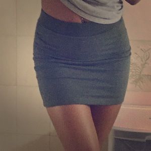 F21 Tight Forrest Greenish Mini Skirt